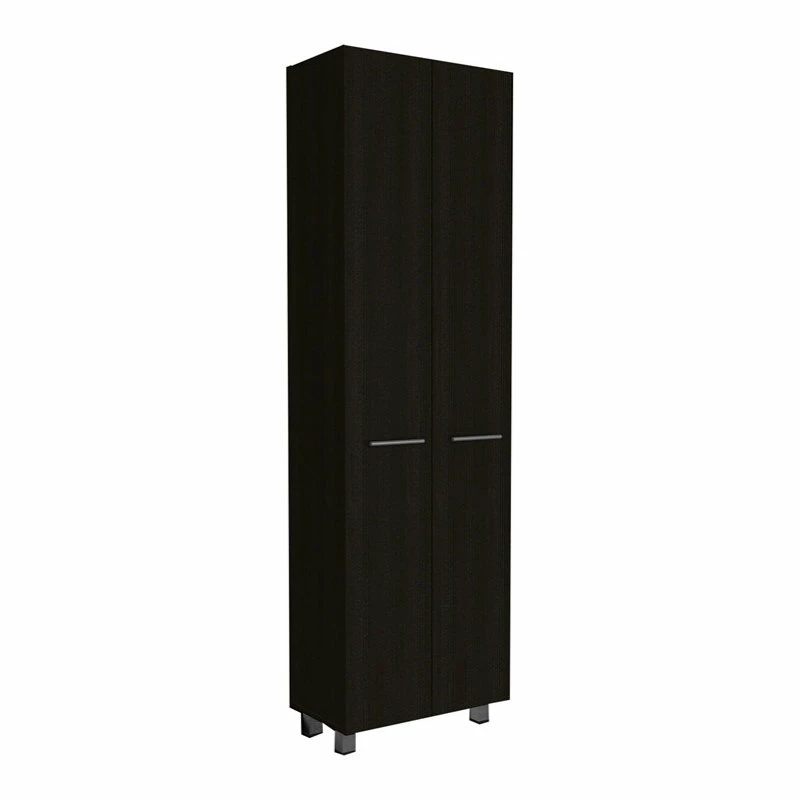 Best reviews of π Tuhome Furniture Tuhome Baleare Black Engineered Wood Pantry Cabinet π - Image 4