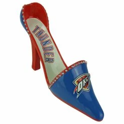 Budget π Team Sports America OKC Oklahoma City Thunder Classic High Heel π Shoe Wine Bottle Holder β€οΈ