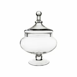 Wholesale 🎉 CYS EXCEL, INC Glass Apothecary Jar 🍬 Candy Buffet Container H-15" D-9" Set Of 1 🥰