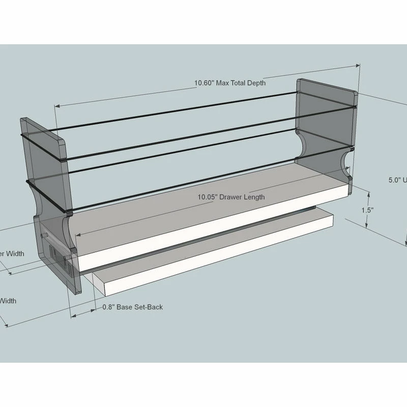 Best deal π€© Vertical Spice 3x1x11 Spice Rack Drawer, Cream β - Image 5