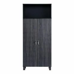 Brand new 🥰 Furniture Of America E-Commerce By Enitial Lab Furniture Of America Astro Contemporary Wood 5-Shelf Pantry In Charcoal Gray 🥰