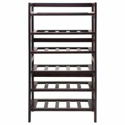 Coupon 😉 Winsome Silvi Wine Rack, 30-Bottle, 6-Tier 🛒