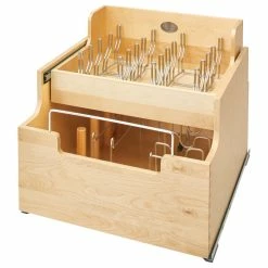 New βοΈ Rev-A-Shelf Wood Base Cabinet Cookware Pull Out Organizer With Soft Close, 20.5" β