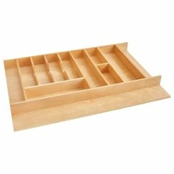 Flash Sale 🥰 Rev-A-Shelf Wood Trim To Fit Shallow Utility/Cutlery Drawer Insert Organizer, 2.38" 👏