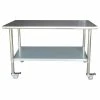 Brand new 🎉 Buffalo Corp Stainless Steel 60" Table With Casters 👍