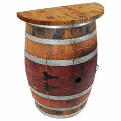 Best reviews of π Central Coast Creations Wine Barrel Wall Wine Bar, Wine Barrel Stave Top π