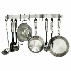 Best reviews of 🔔 Enclume 36" Wall Rack With 6 Hooks, Stainless Steel 🎉
