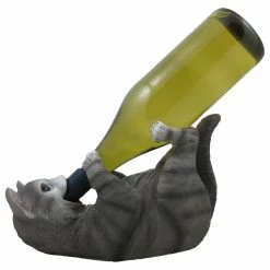 Coupon 🧨 DWK Corp. Drinking Gray Kitty Cat Wine Bottle Holder 🥰