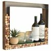 Buy 🌟 My Swanky Home Unique Rustic Metal Cork Holder Wall Bar Wine Shelf Display Frame Minimalist 😉