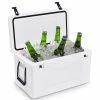 Buy 🥰 Costway Outdoor Insulated Fishing Cooler Ice Chest Heavy Duty 64 Quart White 👏