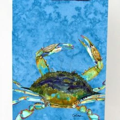New 💯 The-store Blue Crab On Blue Ultra Beverage Insulators For Slim Cans 8656MUK 🛒