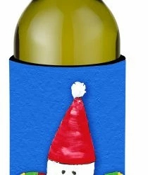 Deals 🤩 The-store 🎅 Christmas Snowman Fleur De Lis Wine Bottle Beverage Insulator Beverage Insulato 😀