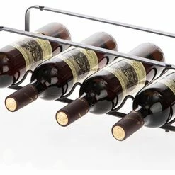 Brand new 🔥 Home Zone Living Home Zone Kitchen Tabletop Wine Storage Rack, Holds Up To 4 Bottles 👏