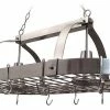 Best deal 🧨 Elegant Designs Home Collection Elegant Designs Brushed Nickel 2-Light Kitchen Pot Rack With Downlights 🧨