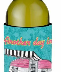 Wholesale 👍 The-store Another Day In Paradise Retro Glamping Trailer Wine Bottle Beverage Insulator B 🎉