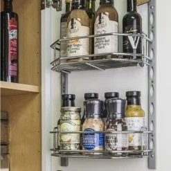 Best Pirce ❤️ Hardware Resources DMS6-R 6"D 11 Inch Tall Door Mounted Spice - Chrome 👍